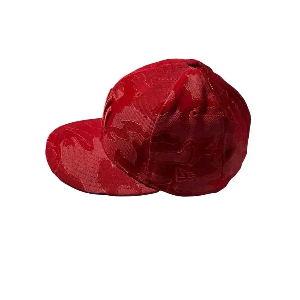 RARE Exclusive New Era 59Fifty 7 New York Yankees RED Hat Cap DISCONTINUED
